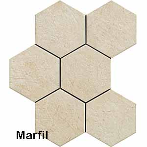 Bistrot Hexagon 8x7 Marfil